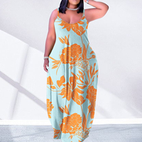 Robe longue bohème sans manches à fines bretelles pour femme, col en V, coupe ample, décontractée, pour l'été et la plage