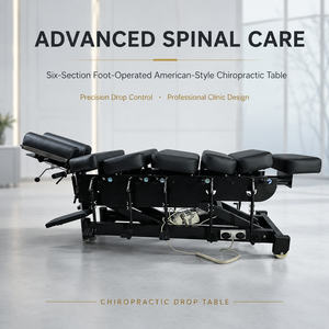 Mesa Quiropráctica Americana de Seis Secciones con Control por Pedal, la Más Vendida, para Clínicas y Centros de Rehabilitación - Product Image 1