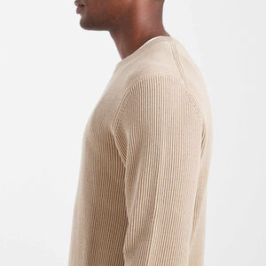 Haute qualité 100% cachemire tricoté pull col rond à manches longues tricoté pull pull en cachemire pour hommes - Product Image 4