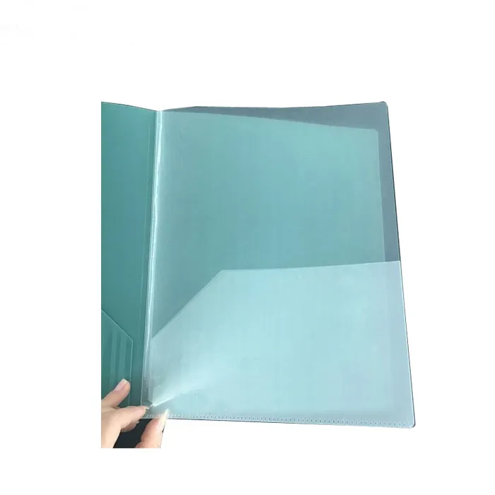 China Manufacture Wholesale A4 PP Plastic 2 Pocket File Folder Business Folder