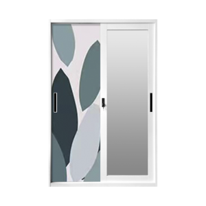 Impression Almirah <span class=keywords><strong>Armoire</strong></span> avec 2 Portes <span class=keywords><strong>Armoire</strong></span> à Vêtements en Métal avec Miroir - Product Image 4
