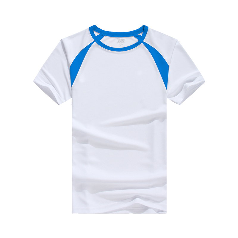 Blue shoulder in white