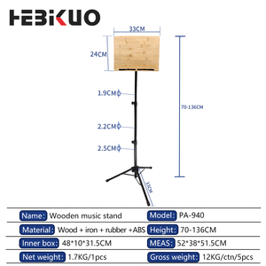 PA-940 Có Thể Điều Chỉnh Dàn Nhạc Tấm Âm Nhạc Đứng Nhỏ Bằng Gỗ Âm Nhạc Cuốn Sách Đứng Arill Para Patituras Cho Nhạc Cụ - Product Image 2