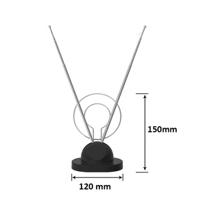 Antenne de télévision intérieure à gain élevé Hf Vhf Uhf Multi-bande 4k Free Digital Telescopic Signal Booster Digital Home TV Antennes - Product Image 6