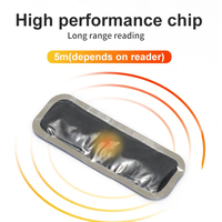 Etiqueta RFID UHF Mini para Neumáticos SUNLANRFID, Etiqueta Pasiva de Largo Alcance, Chip Monza R6P/Alien H3/H9, Impermeable, para Gestión de Neumáticos de Vehículos