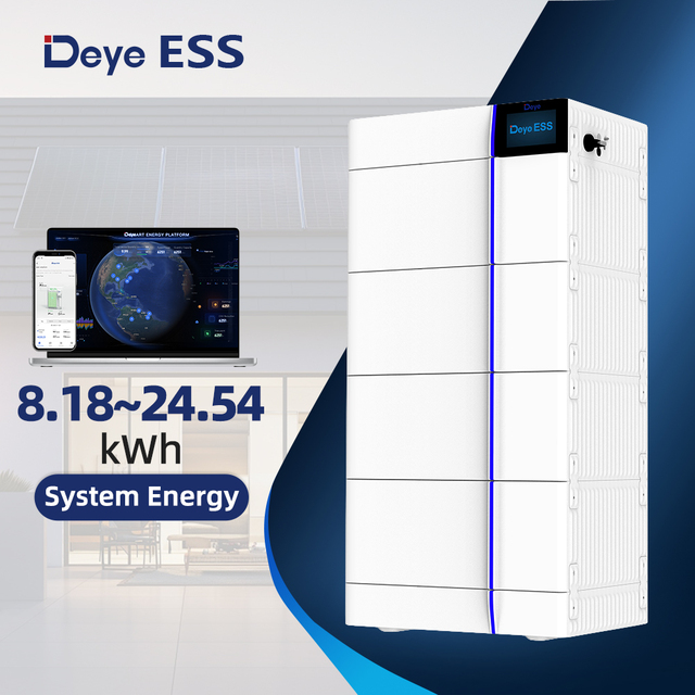 Deye ESS GB-L Manufacturer Solar Battery China 102.4V 40Ah 25kwh 100kwh261kwh  Home Solar System Energy Storage 100kw Battery