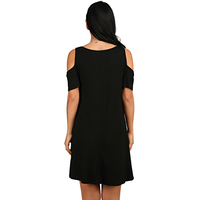 Print-on-Demand Blanko-Druck Damenkleider Lässiges Maßgeschneidertes Schulterfreies Midi-Kleid Party Damen Midi-Swing-Kleid