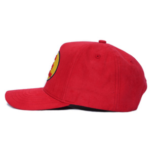 TCAP Custom High Quality 5 Panel 3D Embroidery Sun protection Red Suede <b>Baseball</b> <b>Cap</b> - Product Image 3