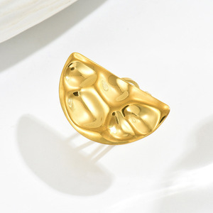 Geometric <b>Open</b> <b>Ring</b> For Women Gold Color Party Jewelry Yiwu Origin JZ1312 - Product Image 3