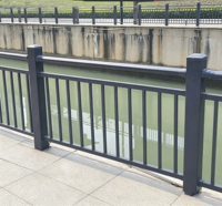 Kit de balustrade en aluminium pour terrasse extérieure, balustrade métallique à double rail supérieur de couleur personnalisée pour projet résidentiel