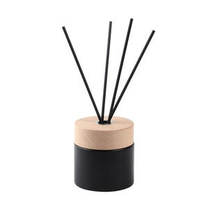 GOOPURE penyegar udara stik serat hitam putih penyebar buluh Aroma minyak esensial Wewangian