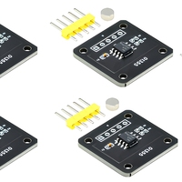 MT6701 Regulator Tegangan Encoder Magnetik Modul Sensor Pengukuran Sudut Induksi Magnetik 14bit Presisi Tinggi Sebagai Pengganti AS5600