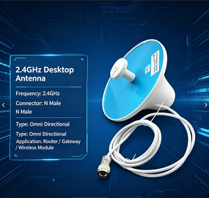 Antena Omnidireccional de Techo <span class=keywords><strong>Aurara</strong></span> Yu 2.4GHz 5G, Conector Hembra N, Interior, LoRa/LPWAN, IP67, Ganancia de 7dBi, para Dormitorios, Pasillos, IoT - Product Image 2