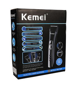 Máquina de Afeitar Profesional <span class=keywords><strong>Kemei</strong></span> KM-1506 3 en 1, Recortadora de Pelo Eléctrica Recargable, Cuchilla de Acero Inoxidable, Carga USB - Product Image 6