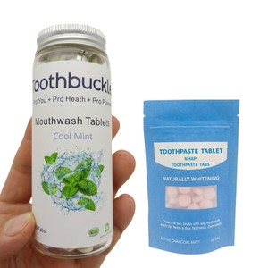 Tabletas de Enjuague Bucal Desechables con Ingredientes Naturales 2026, Tabletas de Enjuague Bucal con Sabor a Limón - Product Image 3