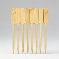 Brochettes de barbecue Teppo en bambou écologique, taille personnalisée, vente en gros, manche long, charbon de bois, 90-120 mm, incassables, résistantes à la chaleur, jetables