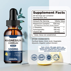 OEM Factory <strong>Magnesium</strong> Liquid Drops <strong>Magnesium</strong> Liquid for Artificial Additive-free GMP Verified <strong>Magnesium</strong> <strong>Citrate</strong> Drops