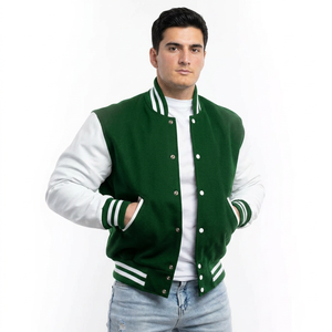 Wholesale All-Color Custom Women's Varsity <b>Jacket</b> with <b>Leather</b> Sleeves Comfortable CollegeBaseballjacket <b>for</b> <b>men</b> - Product Image 1