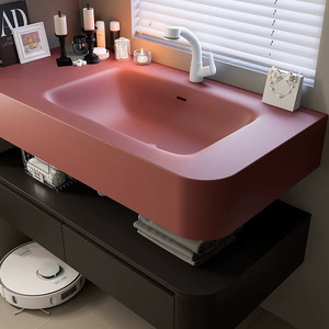 Light luxury hotel style washbasin bathroom cabinet washbasin bathroom cabinet combination - Product Image 3
