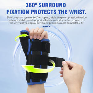 Penyangga Pergelangan Tangan dan Jempol yang Dapat Disesuaikan untuk Terapi Carpal Tunnel, Penyangga Tangan Medis untuk Pereda Nyeri, Pasokan Pabrik OEM Ortopedi - Product Image 4