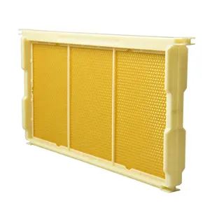 Benefitbee wholesale bee keeping plastic detachable beehive frame with foundation sheet