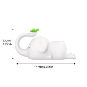 Lampe tactile LED écologique MEGO HOME en silicone/silicone+ABS, forme d'éléphant de dessin animé, veilleuse pour les chambres de bébé/enfants - Product Image 1