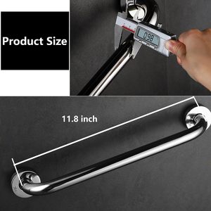 Specchio lucido 304 in acciaio inox maniglione bagno disabili anziani corrimano dritto - Product Image 3