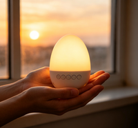 2026 Life Egg Speaker Portable Wireless Nightlight White Noise Sleep Machine with Timer Rechargeable Bedside Comfort Object