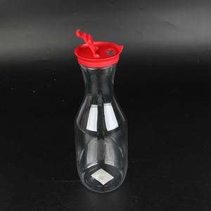 Carafe en plastique PS de style américain, pichet à jus, carafe à eau, 1L, sans BPA, recyclable, écologique, impression claire, transfert d'eau, cadeau - Product Image 4