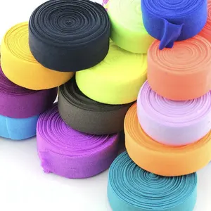 Оптовая продажа от производителя, цветные мягкие 15 мм 20 мм, складные эластичные ленты для нижнего белья