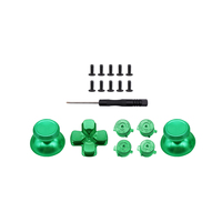 Pour ps4Game accessoires métal Dpad ABXY boutons bleu pour PS4 contrôleur remplacement analogique bâton Joystick métal ABXY boutons