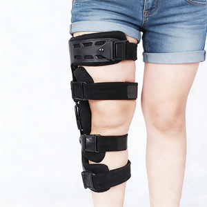 Ortesis inmovilizadora de rodilla articulada para adultos, soporte estabilizador de pierna para caminar postoperatorio, de aleación de aluminio y tela compuesta, para uso exterior - Product Image 3