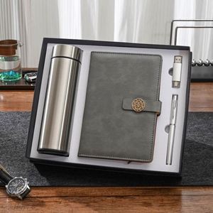 High Quality Opening Ceremony Corporate Promotional Bank Insurance Stainless Steel Personalized Notebook <b>Pen</b> Thumb Gift Set - Product Image 4