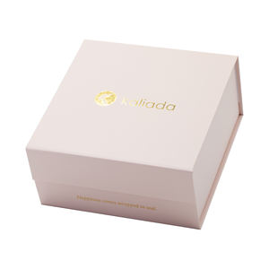 Boîte florale de luxe pour chaussures et vêtements, emballage <span class=keywords><strong>rose</strong></span> clair avec logo doré, produit pour cadeaux de mariage, emballage pliable, hamac - Product Image 4