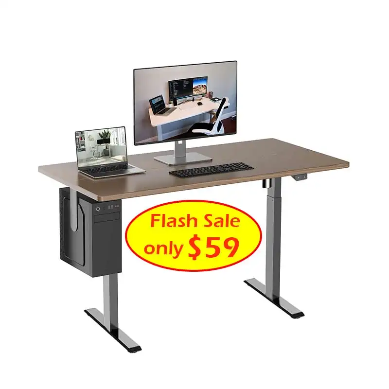 Ergonomic Standing Desk Modern Home Office Standing Lift Desk With 2 Segments Ergonomic Electric Height Adjustable Sit To Stand Computer Desk Frame