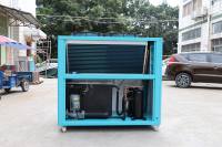 Refroidisseur refroidi par air au glycol/saumure 10 HP basse température-5 ~ + 10 ° C 26 kW pour cellules de batterie d'encre en résine composants de noyau de moteur de pompe de compresseur