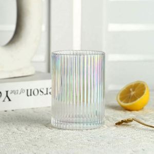 Taza de Té Ecológica Reutilizable Moderna y Sencilla, Vaso para Smoothies, Vaso de Vidrio con Rayas Verticales, Taza para Café de 250ml/360ml - Product Image 6
