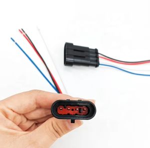 4Pin araba su geçirmez erkek kadın Amp konektörü tel oto otomotiv elektrik konnektörü otomatik kablo demeti - Product Image 2