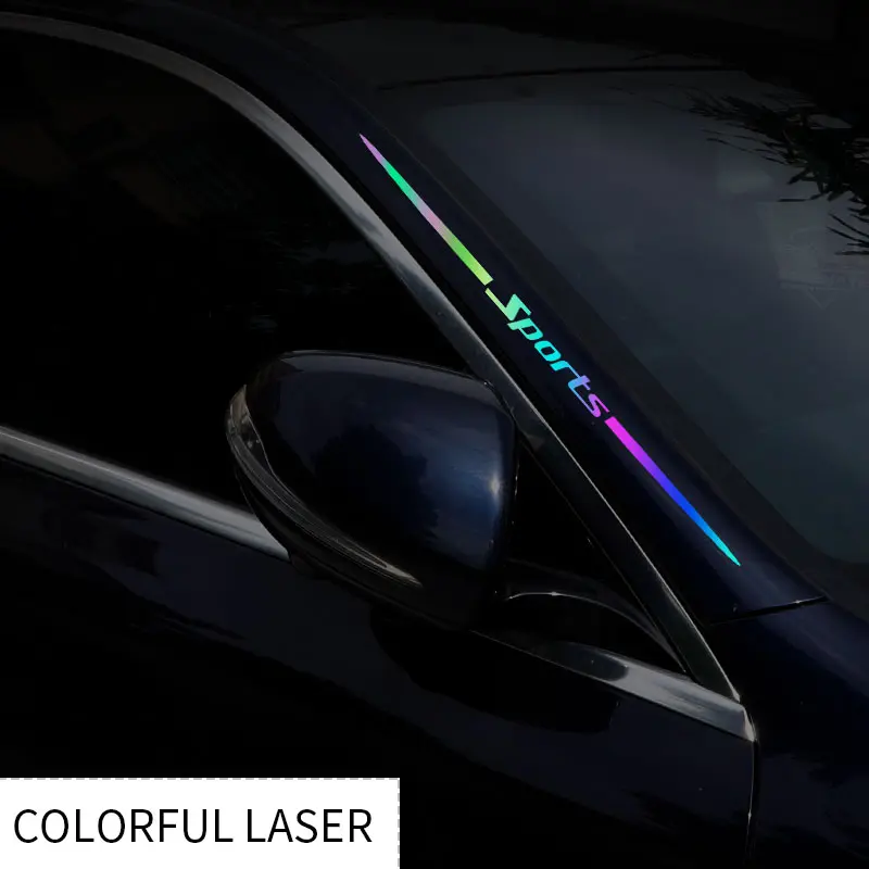 Xe Laser Sticker Leo Núi La Bàn Trang Trí Decal Đầy Màu Sắc Xe Dán Tia Laser