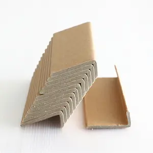 Benutzer definiertes feuchtigkeit beständiges Kraft papier L-Profil Karton Papier Eck kantens chutz Puzzle geschnittene V-Platten Kanten platte für die Verpackung