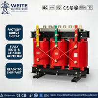 Transformateur d'isolement sec triphasé 10kV 12kV 15kVA-1000kVA élévateur/abaisseur 220V 380V 400V 690V 50/60Hz pour distribution électrique