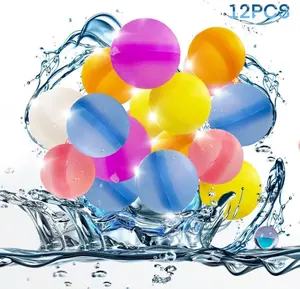 Hot bán mùa hè ra cửa tái sử dụng nước bóng tự niêm phong tái sử dụng nước bóng bay bơm lại Silicone nước quả bóng