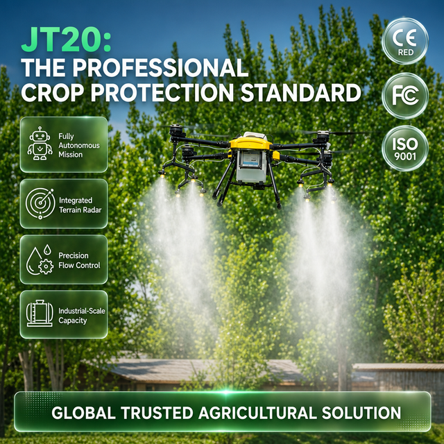 Joyance Big Payload Quadcopter Agricultural Spraying UAV Carbon Fiber Frame Farm Crop Protection Sprayer Drone 3 Year Warranty