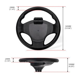 Volant de voiturette de golf 345 mm 14 pouces en TPU antidérapant, accessoire personnalisé - Product Image 2