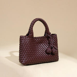 Nuevo Bolso de Hombro Casual de Cuero Suave para Damas con Bolso de Mano Pequeño Tipo Madre-Hija, Bolso Bandolera Tejido Versátil para Mujer - Product Image 3