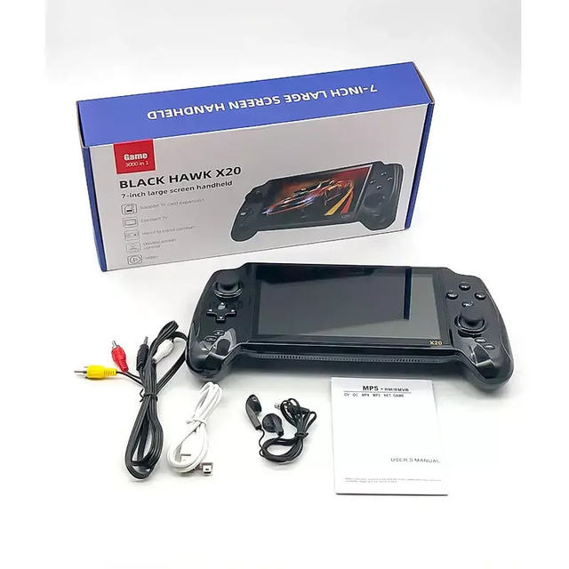Powkiddy Retro X20 Built 3000+ Games 7.0 Inch HD Screen Joystick Video Game Console 16/32GB 4500mAh Children's Gift