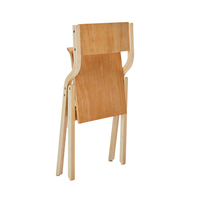 Chaise pliable en bois simple de style nordique japonais pour bureau à domicile, salle à manger, salon de thé au lait, meubles de sanatorium
