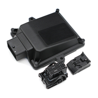 LIZONE 48 Pin ECU Housing Wire Board PCB Plug Car On-Board Controller Panel Aluminum Box Terminals 1.5mm Adapter Male/Female