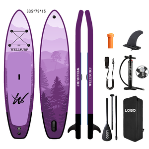 ผลิตบอร์ดยืนพายแบบเป่าลม ขนาด 335 ซม. 11 ฟุต ยี่ห้อ SUP Stand up Aufblasbares Board Sup Padel Surfbrett SUP Paddle Board - Product Image 4