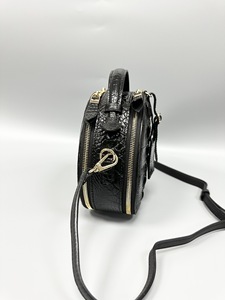 Sac à bandoulière noir en cuir de crocodile 100% pour femme, sac à main toutes saisons avec fermeture éclair, sac classique - Product Image 5